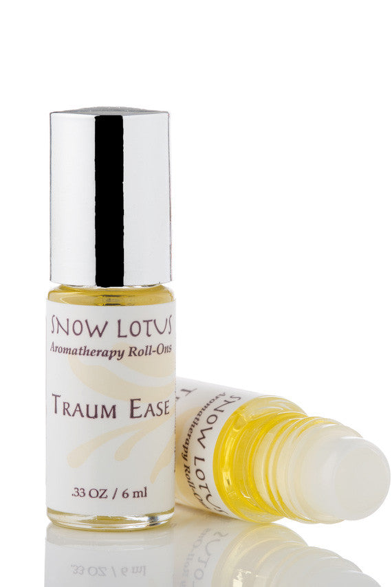 Snow Lotus Traum Ease - Therapeutic Roll On in a roll-on bottle with a metallic cap